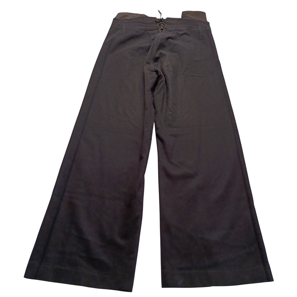 US Navy Sailor Pants Men's Wool Wide Leg Lace Up Back 33x31 Vintage Classic